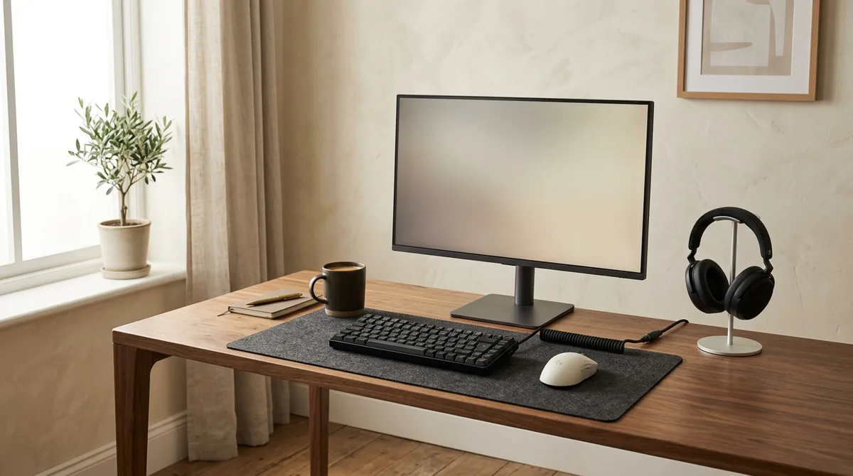The standard setup in a warm room